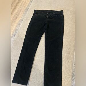 Seven for all Mankind Bootcut ankle Black Corduroy Pants